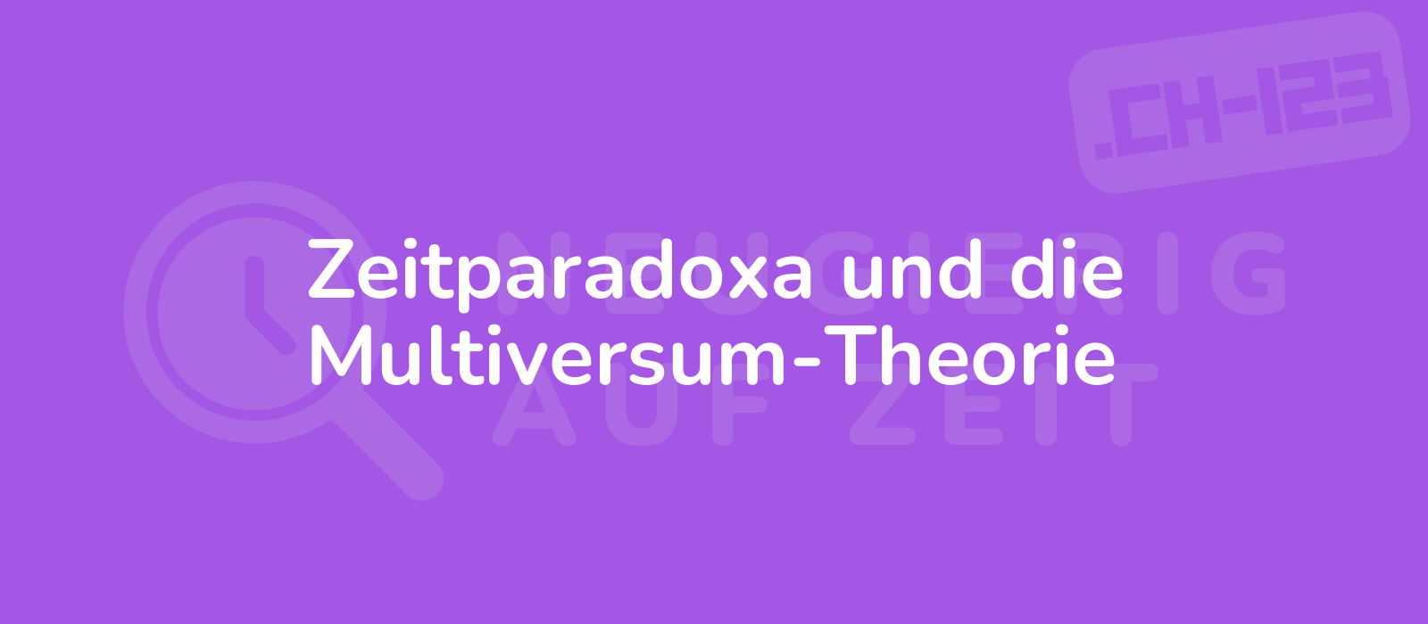 Zeitparadoxa und die Multiversum-Theorie